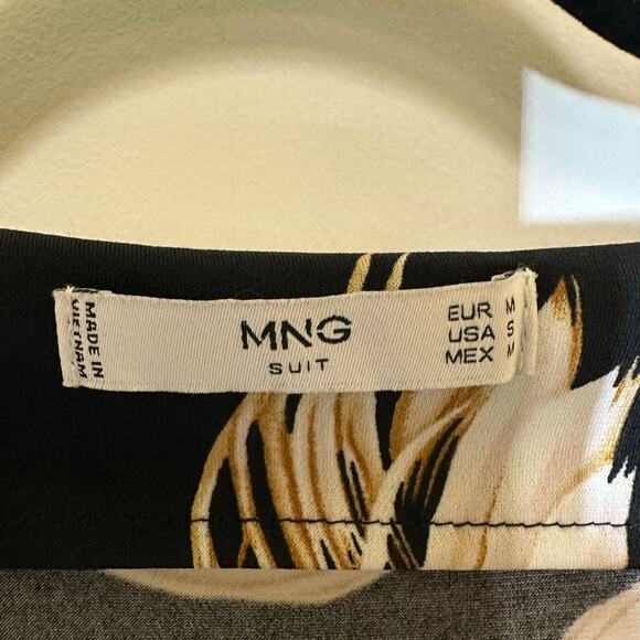 Mango MNG Black Tan Jumpsuit Sz S - Picture 5 of 8